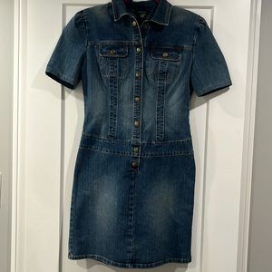 New Jean Dress, button down front